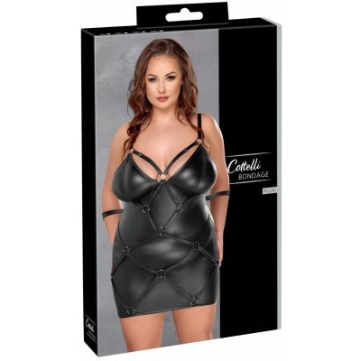 Cottelli Bondage Matte Look Short Dress 2718456 – Zboží Dáma