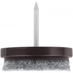 Walteco Filcový kluzák s hřebem, průměr 28mm, hnědý, 8 ks , 84970 – Sleviste.cz