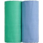 T-tomi Látkové TETRA osušky 100x90 cm 2 ks modrá + zelená – Zboží Dáma