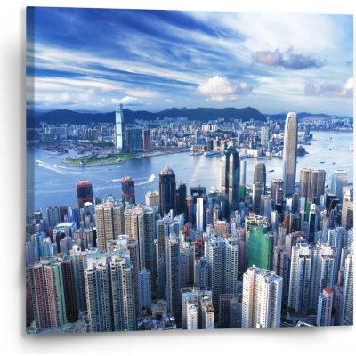 Sablio Obraz Město s mrakodrapy - 110x110 cm – Hledejceny.cz