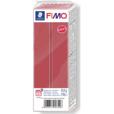 Fimo soft blok 454 g cherry červená 26 – Zbozi.Blesk.cz