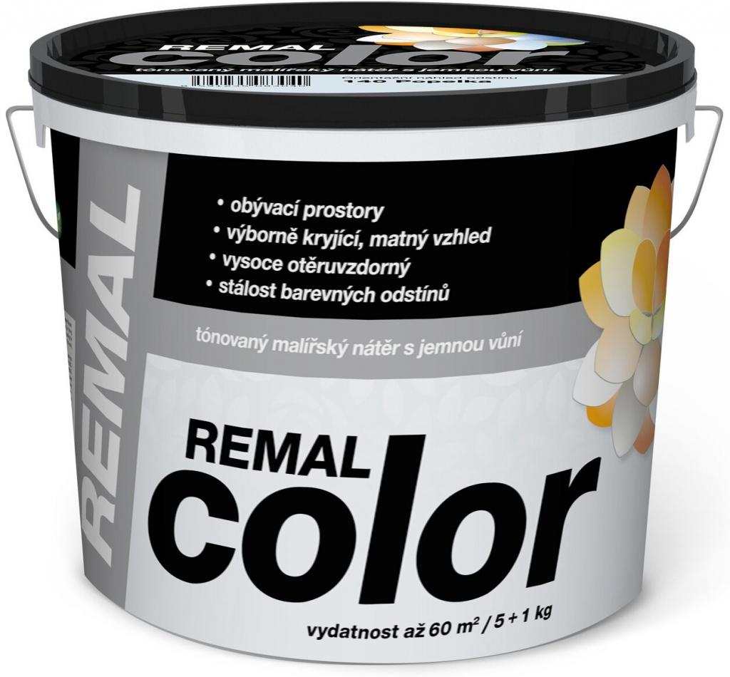 Barvy A Laky Hostivař Remal Color malířská barva 140 Popelka, 5 + 1 kg