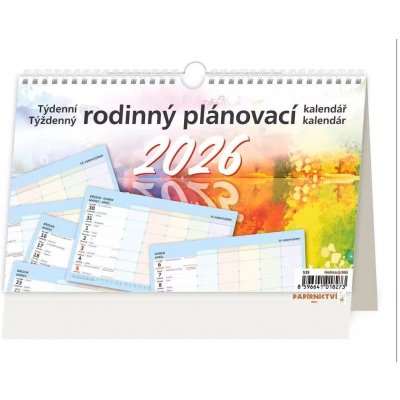 Týdenní rodinný plánovací stolní 2026 – Zbozi.Blesk.cz