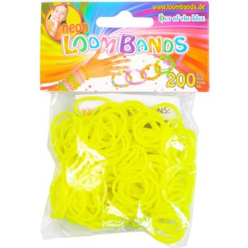 Loom Bands gumičky s háčkem na pletení - žluté