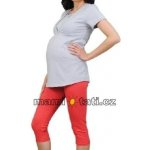 Be MaaMaa těhotenské barevné legíny 3/4 délky korálová – Zboží Dáma