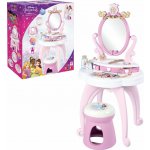 Smoby Kosmetický stolek Disney Princess 2in1 Hairdresser a židle s 10 zkrášlovacími doplňky 94 cm výška – Zboží Dáma