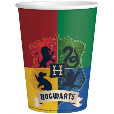 Amscan Papírové kelímky Harry Potter Bradavice 250 ml – Zboží Mobilmania