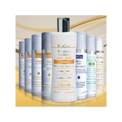SynCare anti akné 3 micelární tonikum 200 ml + čisticí mléko 250 ml + gel 75 ml + GlycoRetinal +C krém 75 ml + čisticí maska 75 ml dárková sada – Hledejceny.cz