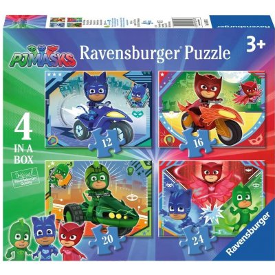 RAVENSBURGER Pyžamasky: Do Akce 4v1 12 16 20 24 dílků – Zboží Mobilmania