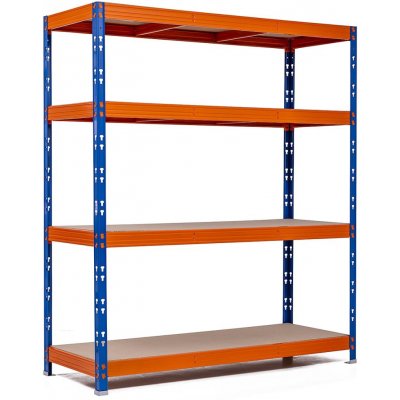 Trestles Regál RR1 1800 x 2200 x 700 mm 4 police oranžovomodrý – Zboží Dáma
