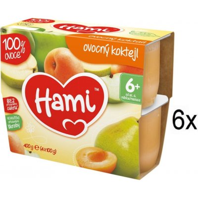 Hami Ovocný koktejl 6 x 4 x 100 g – Zbozi.Blesk.cz