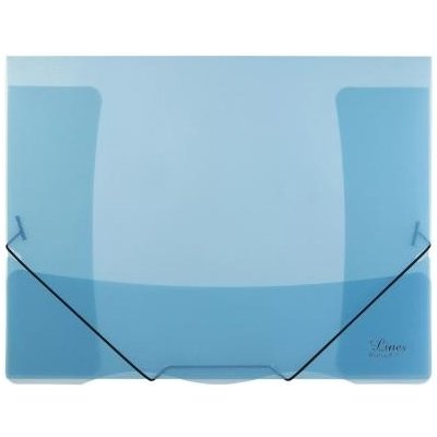 Karton P+P Tříklopá složka s gumou A4 modrá – Zboží Živě