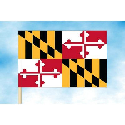 LIBEA, s.r.o. Maryland vlajka Rozměr: 20×30 cm, Uchycení: Návlek na žerď – Hledejceny.cz