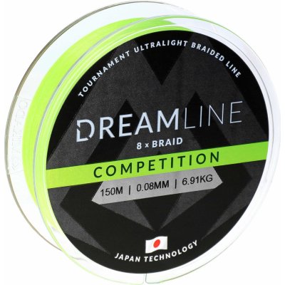 Mikado Pletená Šňůra Dreamline Competition Fluo Green 150m 0,10mm 8,73kg – Zboží Dáma