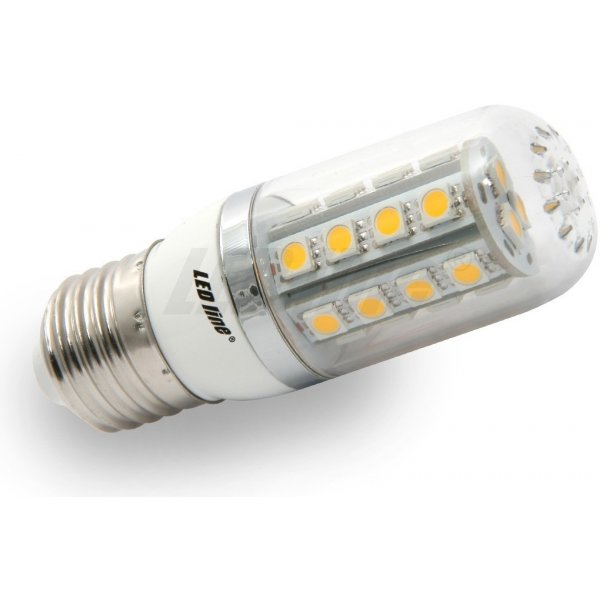 LEDOM Led žárovka E27 27 SMD 5W 450lm Teplá bílá 10+1 od 69 Kč - Heureka.cz