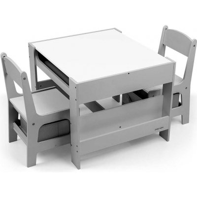 Milly Mally dětská sada stolečku a židliček Sven grey – Hledejceny.cz