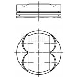 Píst MAHLE ORIGINAL 081 PI 00107 001 (081PI00107001) – Zboží Mobilmania