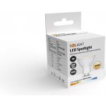 Solight LED žárovka , bodová , 7W, GU10, 3000K, 595lm, bílá – Sleviste.cz