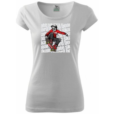 Skate red boy pure dámské triko bílá – Zboží Mobilmania