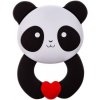 Kousátko Akuku dětské plastové Panda černá bílá