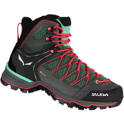 Salewa Ws Mtn Trainer Lite Mid Gtx feld green/fluo coral – Hledejceny.cz