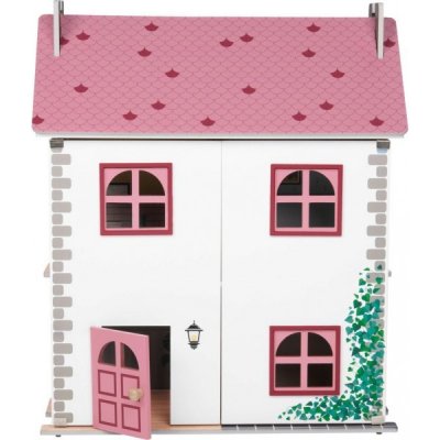 KidLand Dřevěný domeček pro panenky PC-9186 růžová