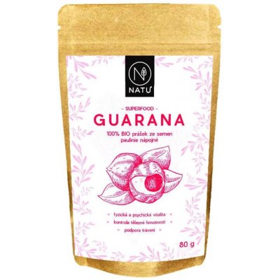 NATU Guarana BIO prášek 80 g – Hledejceny.cz