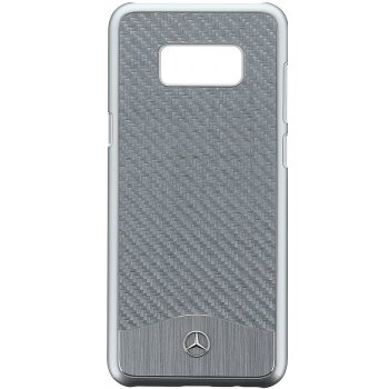 Pouzdro Mercedes Hard Case Wave V Alu Samsung G955 Galaxy S8 Plus stříbrné