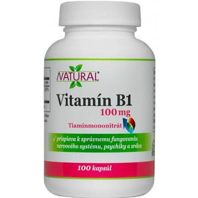 Natural SK Vitamín B1 100 mg 100 kapslí