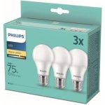 Philips LED žárovka E27 10W 2700K 230V A60 SET3ks P775544 – Hledejceny.cz