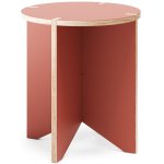 sosone Štokrle Treestool kruh Barva: Cihlová HPL – Sleviste.cz