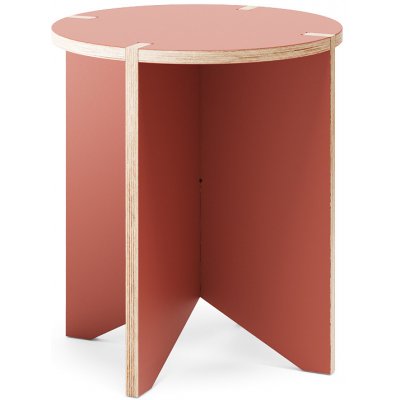 sosone Štokrle Treestool kruh Barva: Cihlová HPL – Sleviste.cz