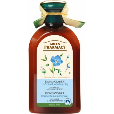 ​Green Pharmacy Heřmánek a Lněný olej kondicionér pro barvené a melírované vlasy 300 ml