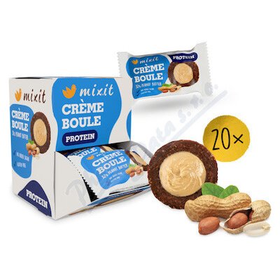 Mixit Créme boule Proteinová Peanut butter 20 x 30 g – Hledejceny.cz