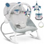 Divio vibrační lehátko houpátko 2v1 šedá – Zboží Dáma