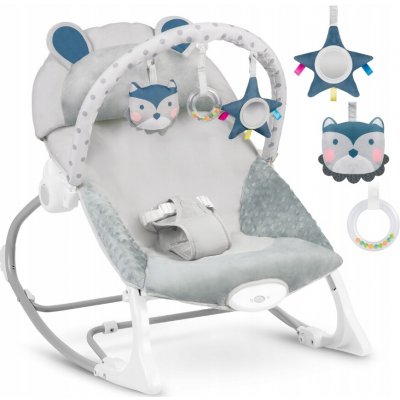 Divio vibrační lehátko houpátko 2v1 šedá – Zboží Dáma