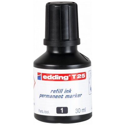 Edding T25 Inkoust pro permanentní fixy černý – Sleviste.cz