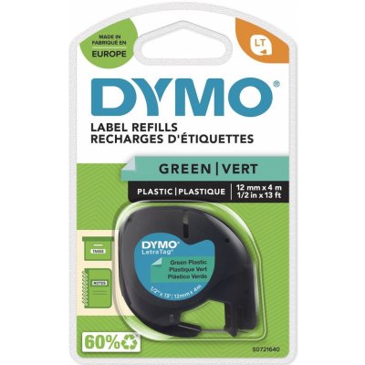 Dymo LetraTag páska plastová 12mm x 4m, zelená, 59425, S0721640 – Zboží Mobilmania