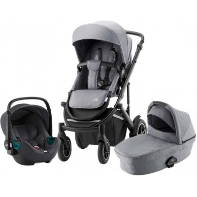 Britax Set Smile III + korba + autosedačka Baby Safe 3 i-Size 2022 Frost Grey/Black – Hledejceny.cz