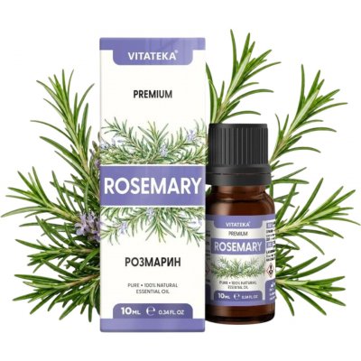 Vitateka esenciální olej Rozmarýn 100 % 10 ml – Hledejceny.cz