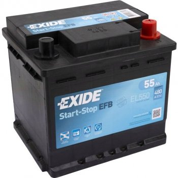 Exide Start-Stop EFB 12V 55Ah 480A EL550