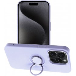 Pouzdro Forcell SILICONE RING APPLE IPHONE 15 PRO MAX fialové