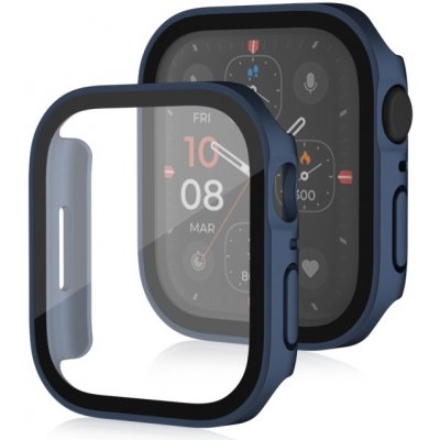 VSECHNONAMOBIL 67664 PC FULL COVER Plastový kryt so sklom pre Apple Watch SE / SE 2022 / SE 2023 / SE 2025 (40mm) modrý – Zboží Živě