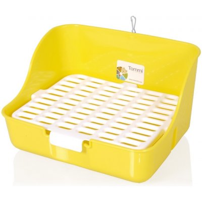 Tommi WC pro hlodavce s roštem Obdélníkové Žluté 28 x 21 x 16 cm – Zboží Mobilmania