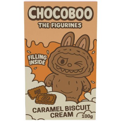 Chocoboo figurka z mléčné čokolády s praskajícími kuličkami se sušenkovou náplní s kadayif 100 g – Zboží Dáma