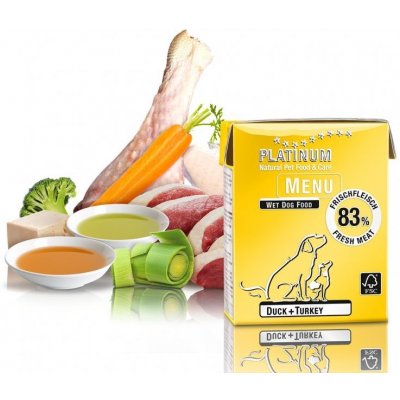 Platinum Natural Menu Adult Duck & Turkey 375 g – Sleviste.cz