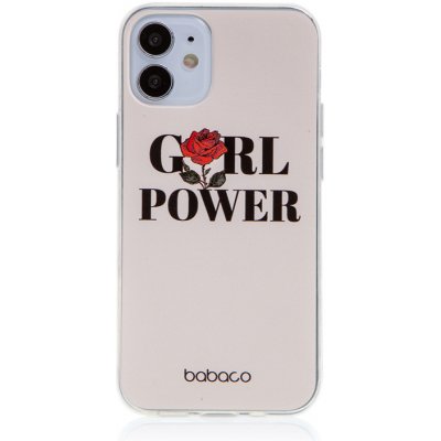 Pouzdro AppleMix BABACO Apple iPhone Xr - gumové - GIRL POWER