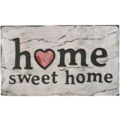 FLOMA Home Sweet Home Šedá 46 x 76 x 1 cm – Zboží Mobilmania