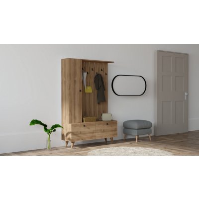 Asir Předsíňová stěna LALA ořech – Zboží Dáma