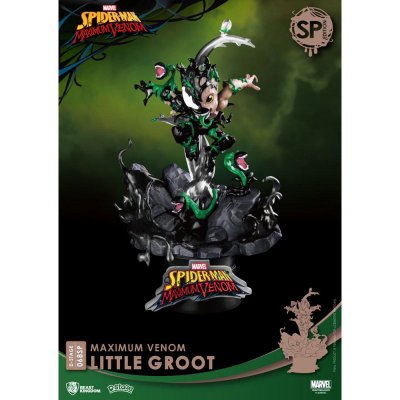 Beast Kingdom Toys Marvel Comics D-Stage PVC Diorama Maximum Venom Little Groot 16 cm